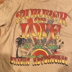 Zoe & liv summer of love tshirt nwt